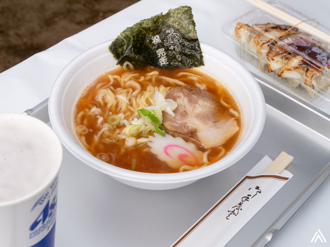 ラーメン、餃子、ビール。舟渡ラーメン美味しかったです。
