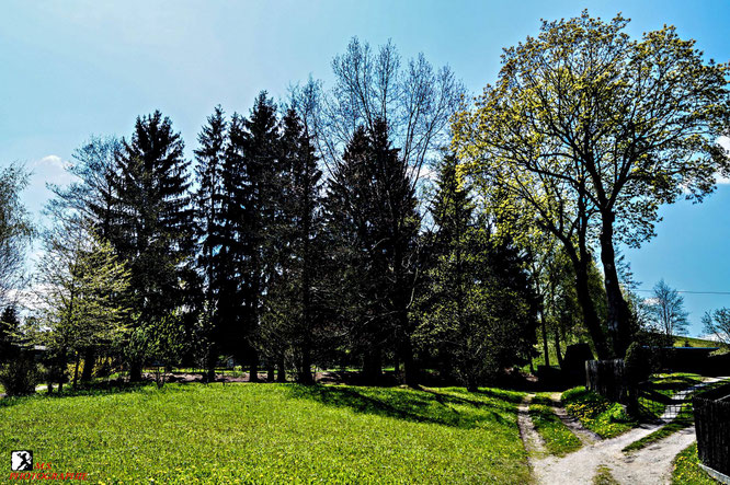 Blick vom Kirchsteig auf die FG St. Barbara