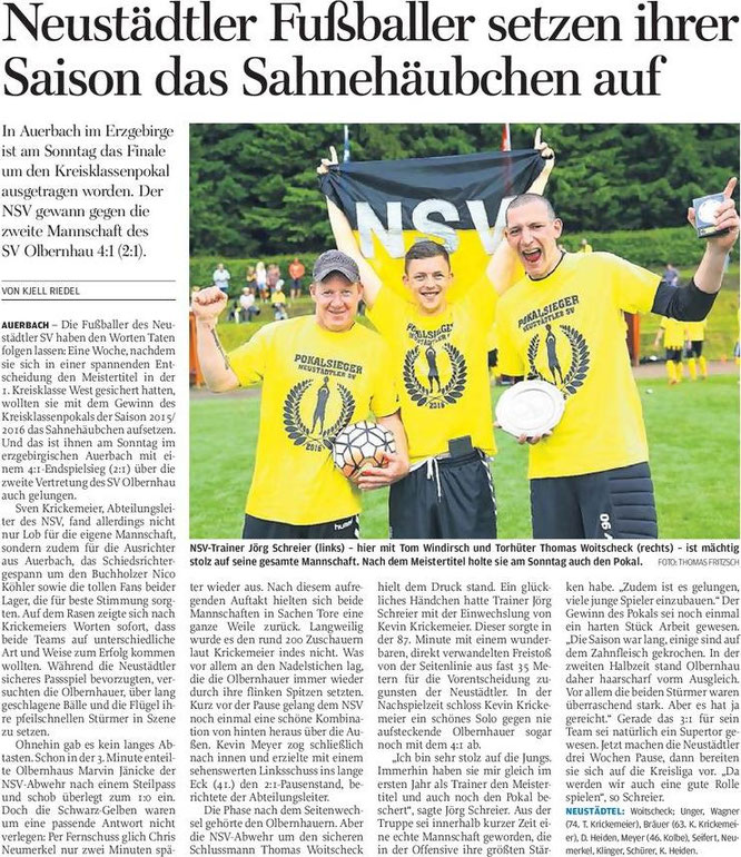 Freie Presse 28.06.2016