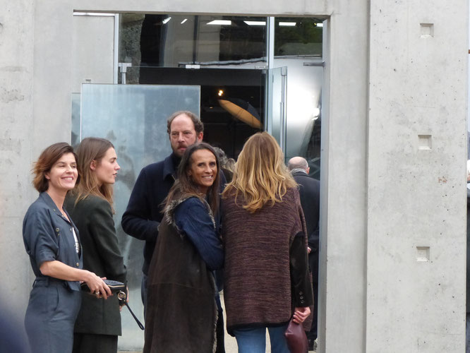 Irène Jacob, Karine Silla, lors du tournage de "Sortie des usines Lumière", dirigé par Francis Ford Coppola - Festival Lumière 2019 - Photo © Anik Couble 