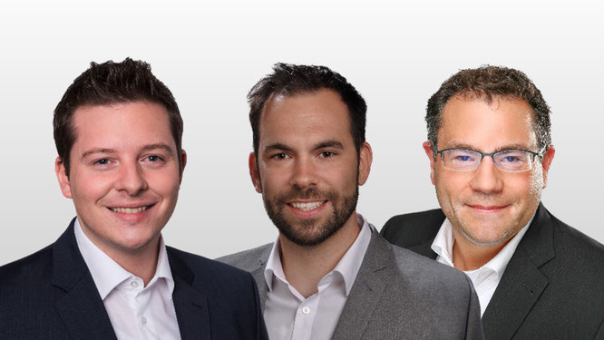 Die operative Geschäftsleitung: Sebastian Schmalenbach, Sebastian Klein und Felix Hirschberger