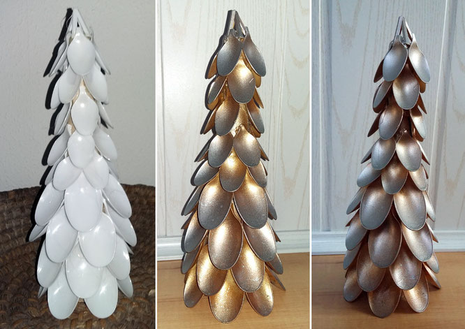 Weihnachtsdeko selber machen - Löffelbaum - kreativ.klug ...