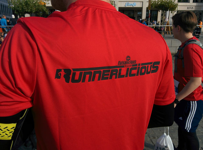 "Runnerlicious" ist keine eigene Abteilung bei Futsalicious Essen e.V., aber ein gerne genutztes, gemeinschaftsförderndes (Wettkampf-)Angebot für alle Mitglieder ... mit eigenem Logo (Foto: Gött)