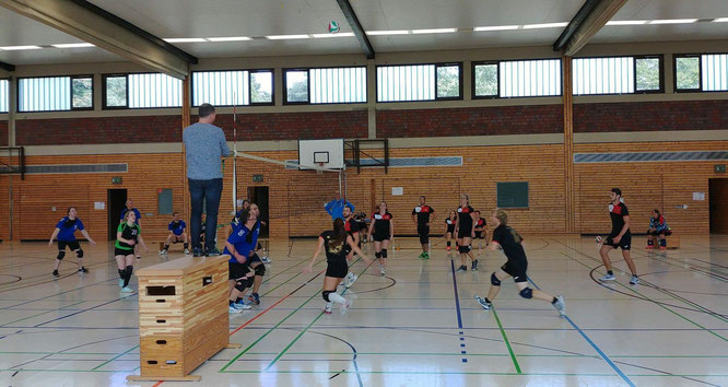 Ein harter Brocken war die Partie gegen GerSki United, dem allerersten Volleyball-Ligaspiel unserer Vereinsgeschichte (Foto: Gött)