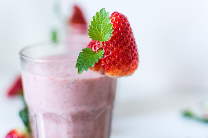 batido de frambuesas