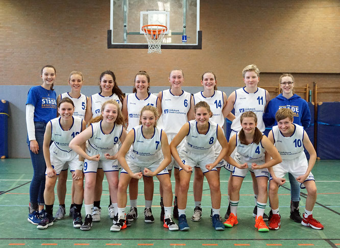 Die Stader Basketball-Damen ließen im Duell mit dem TuS Ebstorf die Muskeln spielen. (Foto: Fromme)