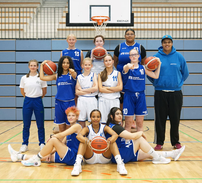 Die wU16 und ihre Coaches in der Saison 2025/26. (Foto: Fromme)