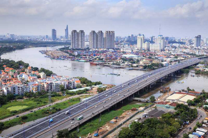 Overview of ho chi minh city vietnam