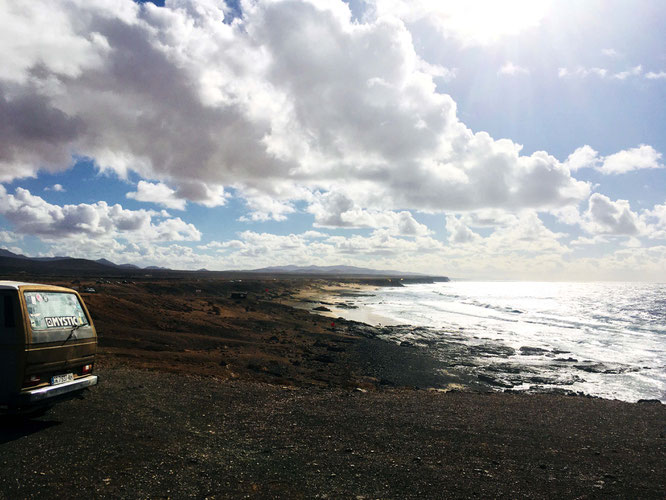 the beach in El Cotillo