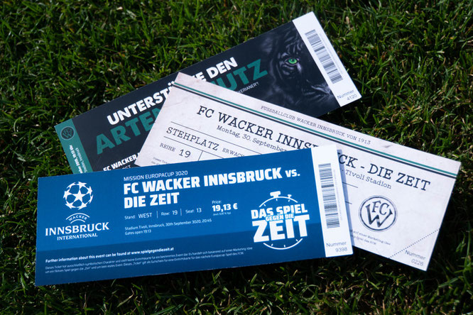 Als Dank für die Unterstützung bekommt man ein symbolisches Ticket per Post zugeschickt! #spielgegendiezeit