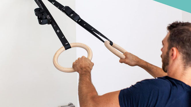 Latissimus-Training mit Turnringen