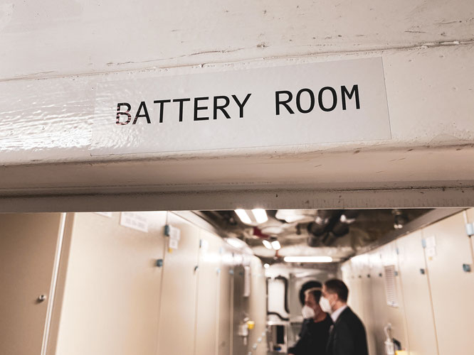 Hybrid-Antrieb: der Battery Room der MS Otto Sverdrup, Hurtigruten