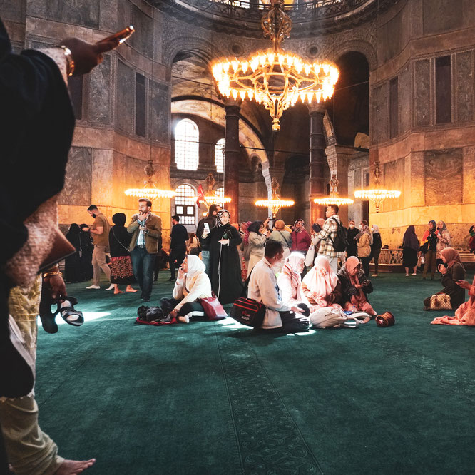 Hagia Sofia in Istanbul, innen