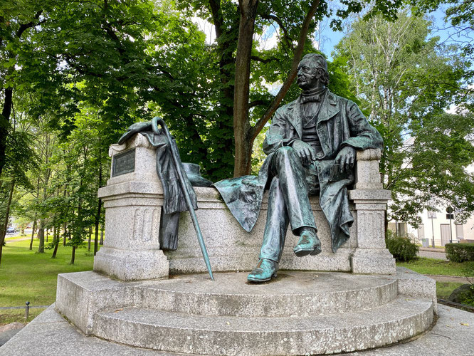 Fontane-Denkmal Neuruppin, Ruppiner Seenland, Brandenburg