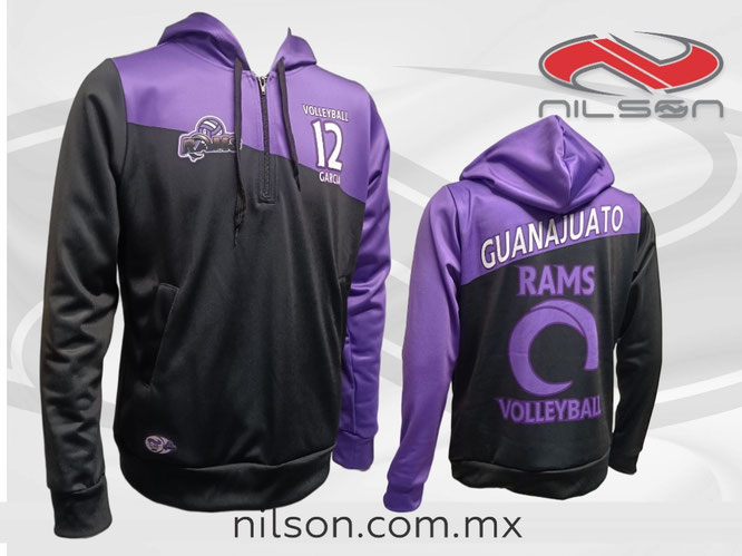 SUDADERA SUBLIMADA, EQUIPO RAMS GUANAJUATO. NILSON ROPA DEPORTIVA