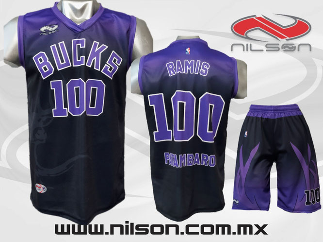 uniforme basketball, sublimacion digital modelo Bucks/patambaro marca  nilson
