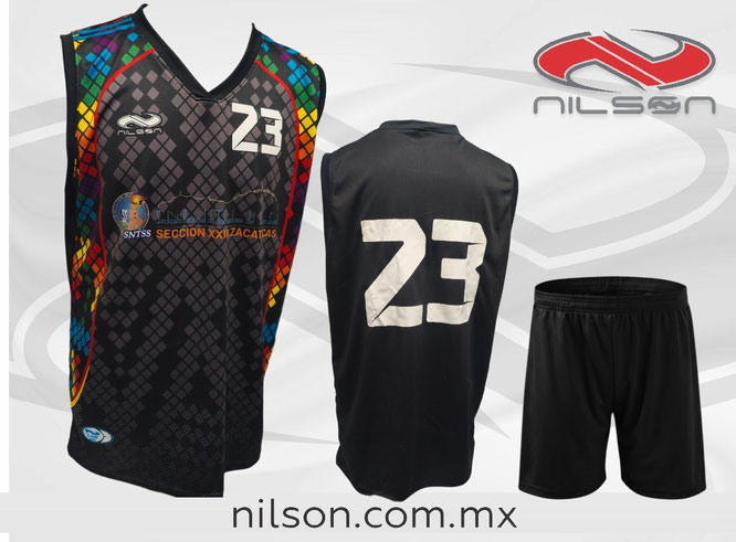 UNIFORME DE BASQUETBOL. EQUIPO SNTSS ZACATECAS. NILSON ROPA DEPORTIVA