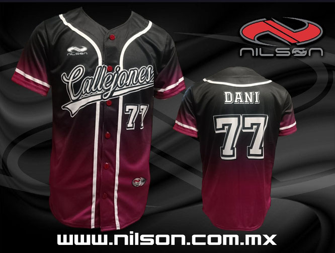 jersey béisbol, sublimación digital fullprint, Equipo CALLEJONES 2024