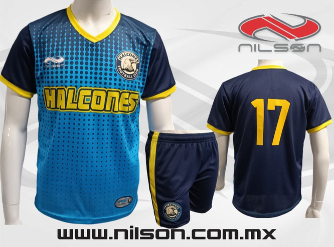 uniformes de futbol soccer, playera frente sublimado. Equipo Halcones. Nilson ropa deportiva