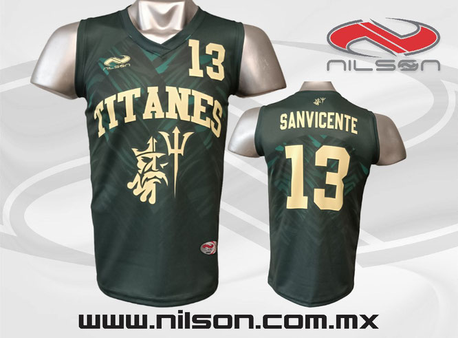 jersey de basketball sublimacion digital, equipo titanes, marca nilson ropa deportiva