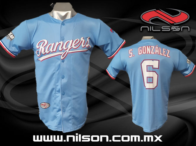 jersey beisbol modelo rangers sublimacion digital, Nilson ropa deportiva