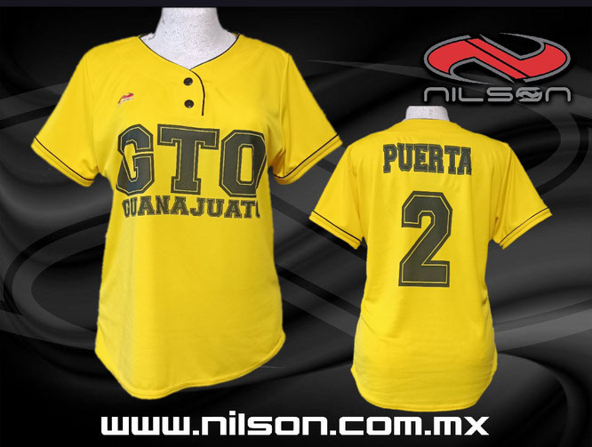 JERSEY, CASACA BEISBOL  EQUIPO GUANAJUATO, CON 2 BOTONES, NILSON ROPA DEPORTIVA