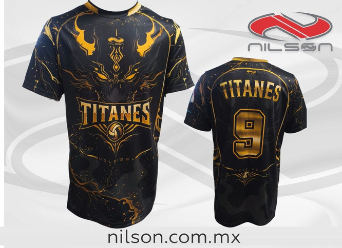 PLAYERA DE VOLEIBOL, PLAYERA SUBLIMADA. EQUIPO TITANES