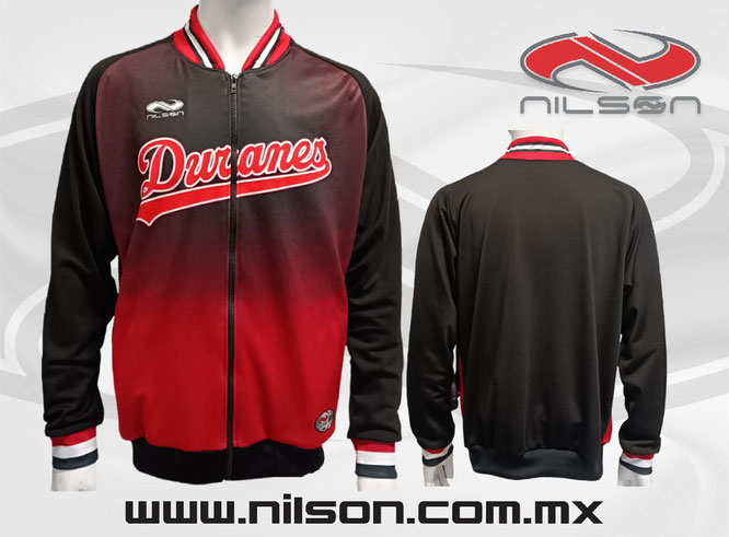 chamarra, frente sublimado equipo DURANES. Nilson ropa deportiva