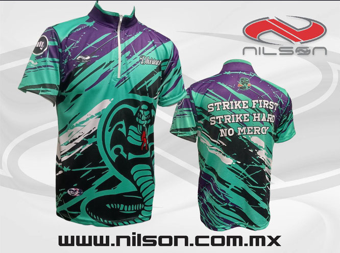 JERSEY DE BOLICHE EQUIPO COBRA KAI. NILSON ROPA DEPORTIVA