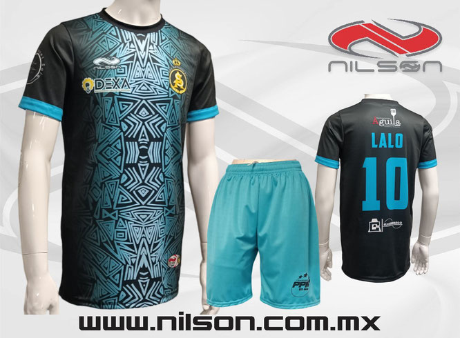 Uniforme de futbol soccer, playera sublimada, short liso. Equipo San Antonio. Nilson ropa deportiva