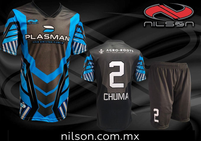 Uniformes de futbol soccer, sublimacion digital. Equipo PLASMAN. Nilson ropa deportiva