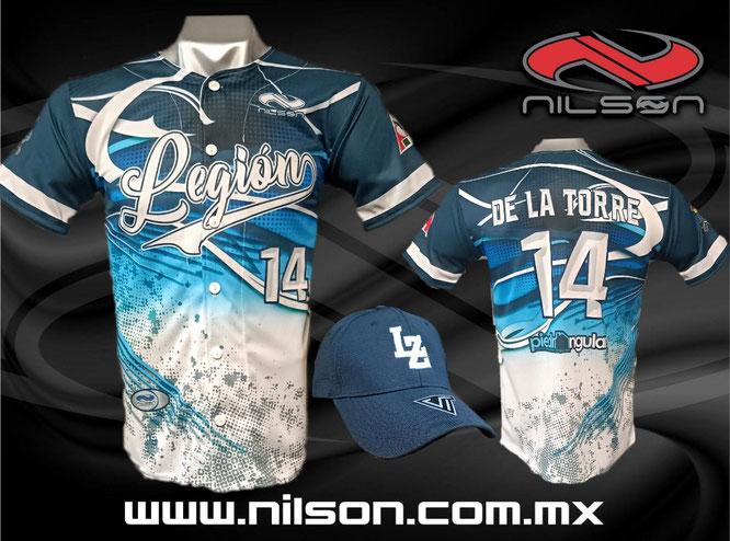 casaca, camisola béisbol, sublimación digital fullprint, Equipo legion 23