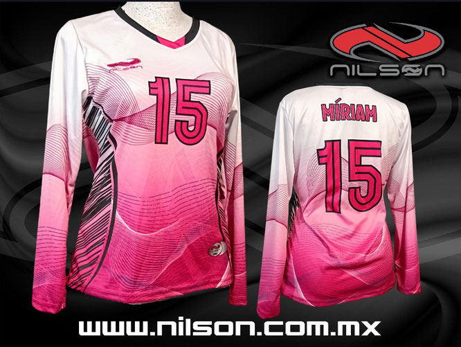 jersey voleibol, sublimacion digital fullprint, MANGA LARGA. nilson ropa deportiva MODELO LINES