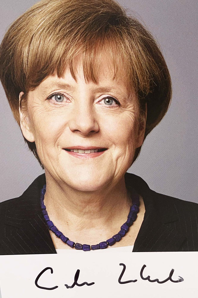 Autograph Angela Merkel Autogramm