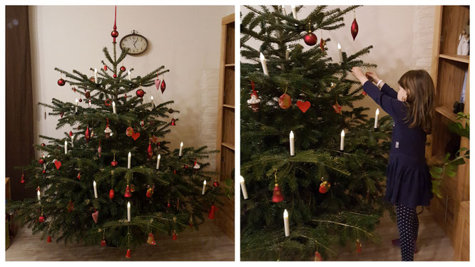 Unser geschmückter Weihnachtsbaum