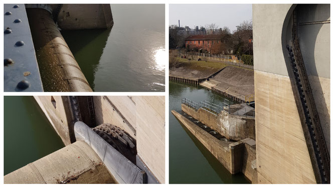 Impressionen von der Schleuse Griesheim in Frankfurt am Main