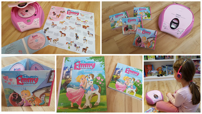 Unsere Kleine hört die Hörbücher von "Prinzessin Emmy"