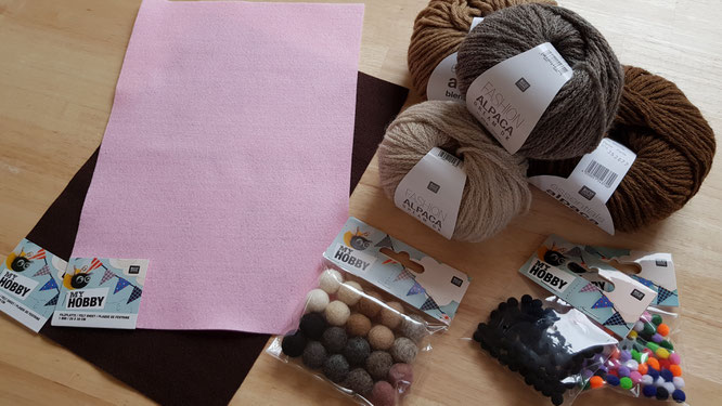 Das braucht ihr für eure Osterhasen aus Pompons