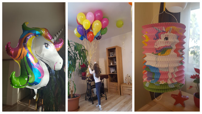 Die Geburtstagsdeko "Einhorn-Zauber" aus dem Partystore pink dots