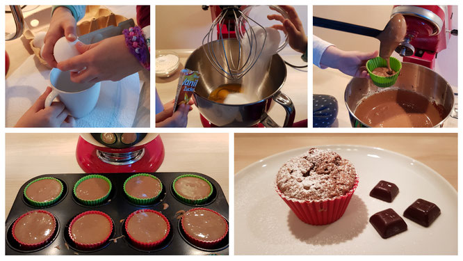 Wir Mädels backen Schoko-Muffins