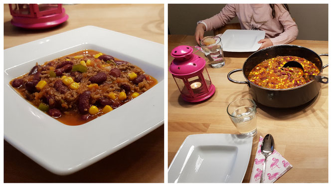 Unser fertiges Chili con carne