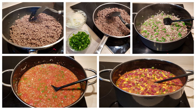 So bereiten wir unser Chili con carne zu