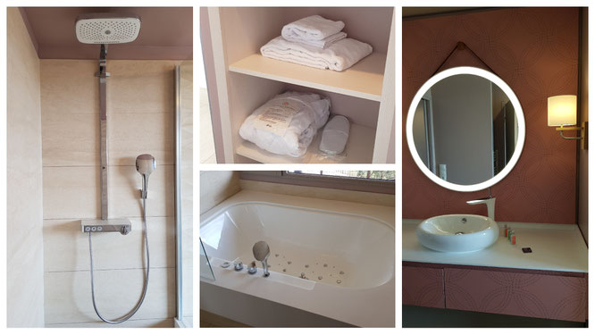 Das Bad in unserem Ferienappartement im Villages Nature Paris