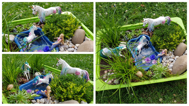 Unser fertiger Feengarten mit den Schleichfiguren der bayala-Kollektion