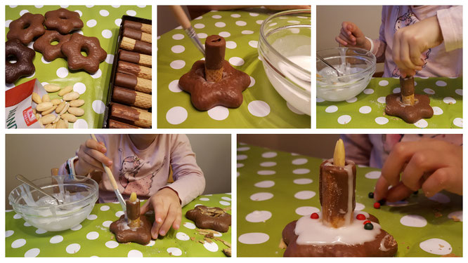 Aus Lebkuchen, Keksen, Zuckerguss und Streuseln entstehen kleine Kunstwerke