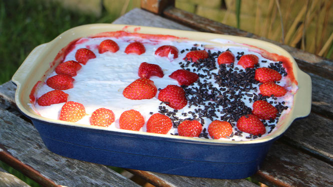 Ein Erdbeer-Tiramisu