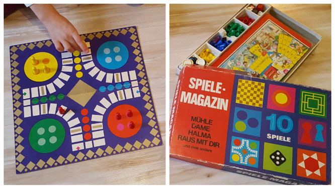 Mensch ärgere dich nicht aus einer alten Spielesammlung