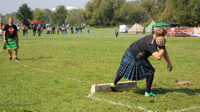 Steinstossen bei den Mainlandgames in Rüsselsheim