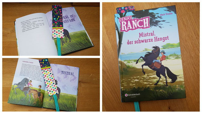 Das Lesezeichen "flowers & dots" aus dem Verlag moses.