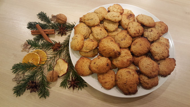 Die fertigen Lebkuchen-Cookies